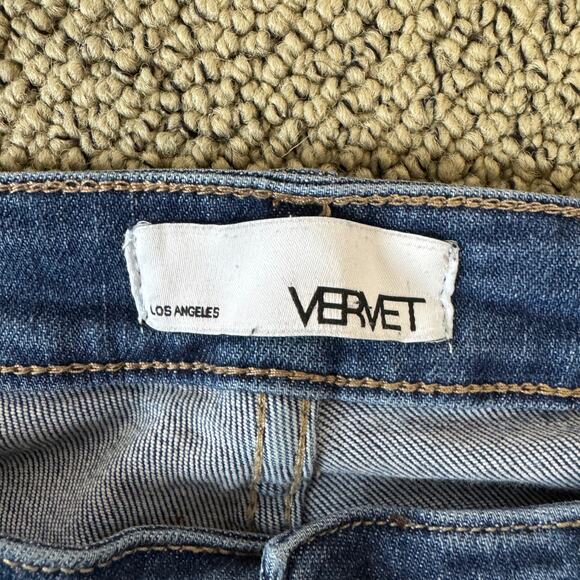 Vervet Slim Skinny Distressed Denim Blue Jeans US Women's 27 - Picture 6 of 8